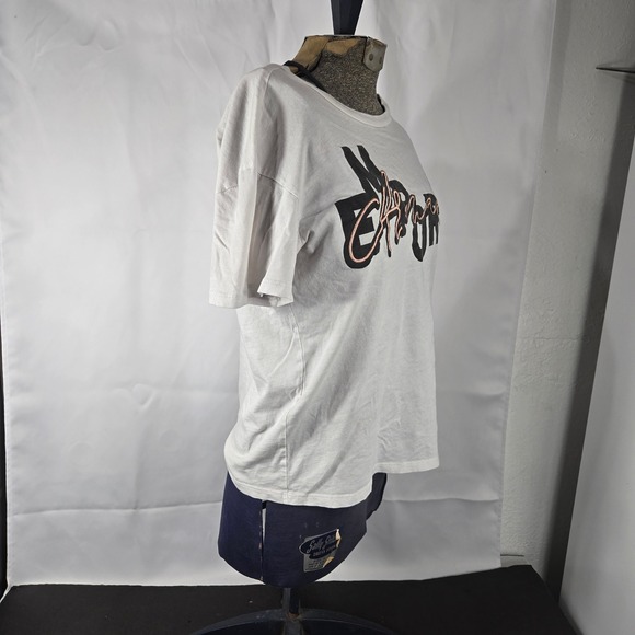 Emporio Armani Graphic T-Shirt Short Sleeve Casual Top White Made in Peru M  VTG - Picture 9 of 9